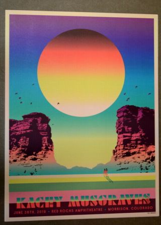 KACEY MUSGRAVES - 2019 - RED ROCKS - KII ARENS - TOUR POSTER - COUNTRY MUSIC HALL 2