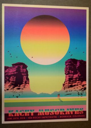 KACEY MUSGRAVES - 2019 - RED ROCKS - KII ARENS - TOUR POSTER - COUNTRY MUSIC HALL 4
