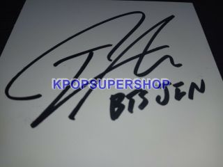 BTS In The Mood for Love Part 1 Jin Autographed Signed Photocard 4