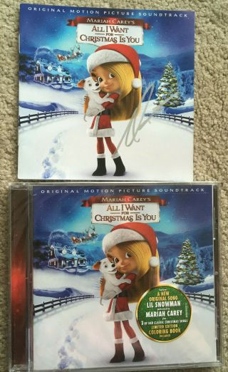 Mariah Carey All I Want For Christmas Is You Signed Cd - Autograph Not Caution
