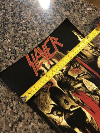 VTG SLAYER BACKPATCH PATCH REIGN IN BLOOD RARE 80s METAL IRON MAIDEN METALLICA 5
