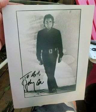 Johnny Cash Autograph Photo