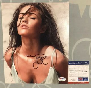Megan Fox Hand Signed 8x10 Photo Autograph Sexy Model Psa Dna Transformers