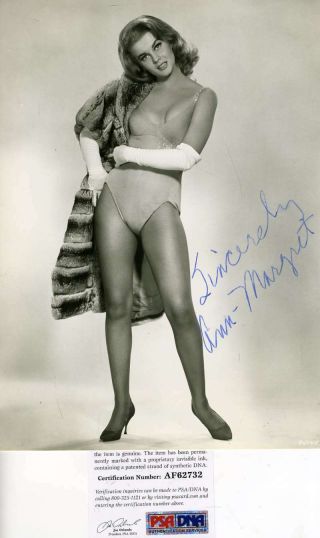Ann Margret Psa Dna Hand Signed 7x9 Vintage Photo Autograph
