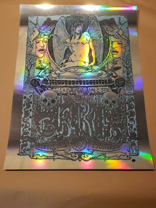 David Welker The Black Keys Rare Gig Print Foil Edition Of 30 Montreal 2012