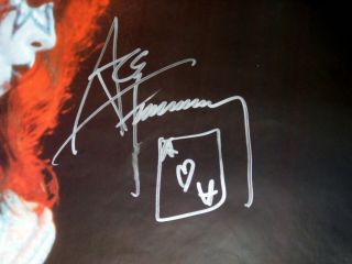 KISS Band ACE FREHLEY 1977 Alive 2 In Concert Poster 1990 ' s SIGNED AUTOGRAPH 2