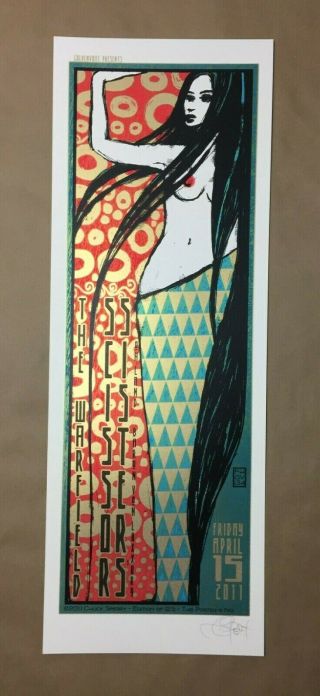 Scissor Sisters Mermaid Poster By Chuck Sperry Limited 91/125 11 " X30 "