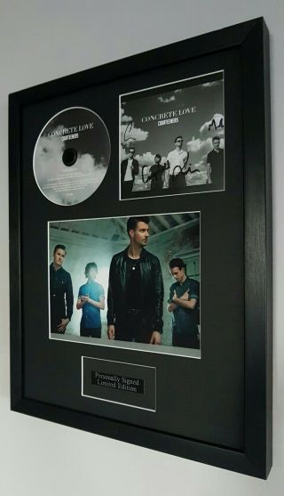 The Courteeners - Signed Concrete Love Cd - Certificate - Luxury Framed