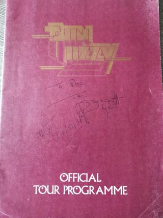 Thin Lizzy - Johnny The Fox Signed Tour Programme