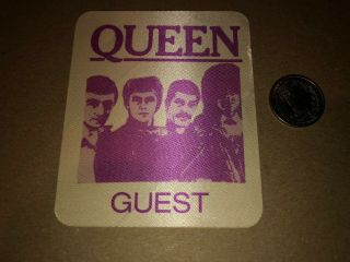 Queen Freddie Mercury The Game America Tour Backstage Pass Guest 1980 Msg Nyc
