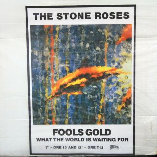 The Stone Roses Rare 1989 Fools Gold Promotional Poster (not Splash)
