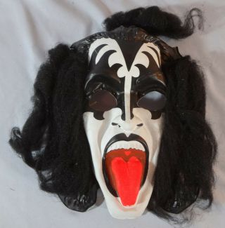 1978 KISS DEMON GENE SIMMONS Collegeville Aucoin Mask Costume Complete w/ Box 3