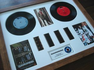 The Who Quadrophenia 7 " Vinyl 35mm Film Cell Framed Montage