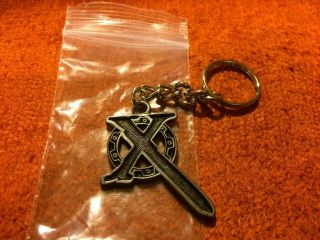 Xena Chakram " X " Keyring Keychain,  Officially Licensed