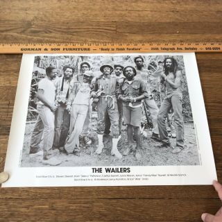 Vintage 1981 The Wailers Reggae Poster Rare Bob Marley Rock