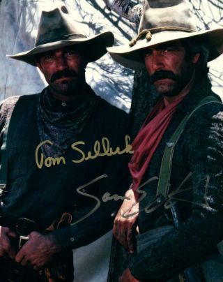 Tom Selleck Sam Elliott 8x10 Autographed Photo Picture Signed Pic With