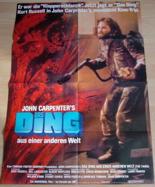John Carpenter The Thing German 1 Sheet Movie Poster 1982