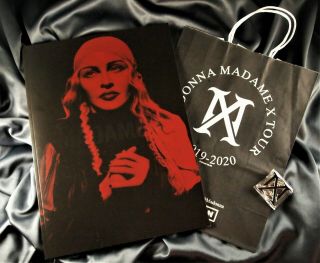 Madonna Madame X Tour Program Book 2019,  Bag,  Rare Promo Keychain