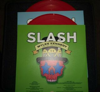 Slash Signed Living the Dream Vinyl LP Myles Kennedy Concert Guns N Roses GNR 2