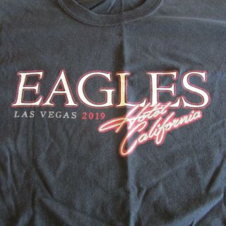 The Eagles Hotel California 2019 Las Vegas Concert T - Shirt Xl Black