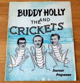 Buddy Holly And The Crickets Rare Souvenir Concert Programme