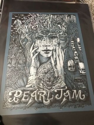 Pearl Jam Poster São Paulo 2015 Welker Eddie Vedder