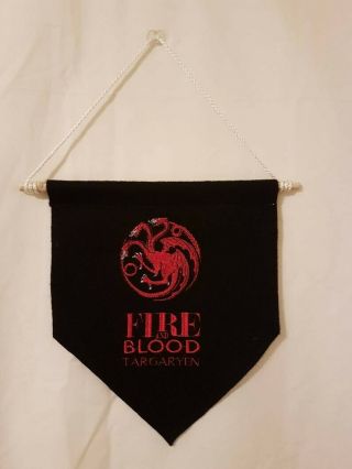 Game Of Thrones House Targaryen Hanging Banner/pennant Flag