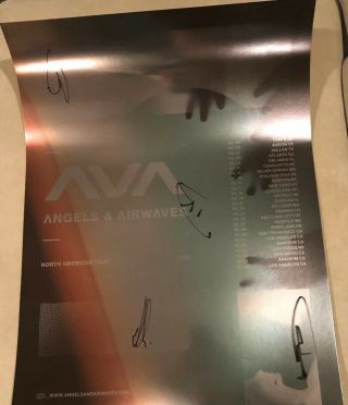 Angels And Airwaves Signed Vip Poster 2019 Tour - Tom Delonge 18x24