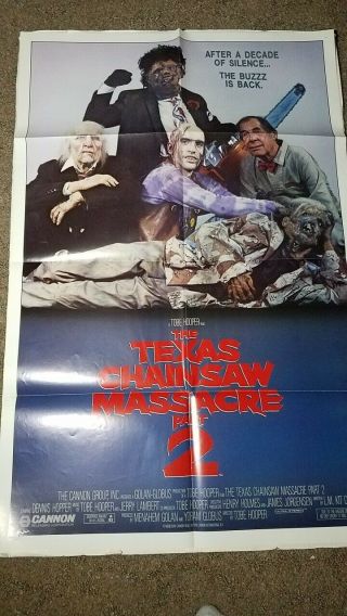 Texas Chainsaw Massacre 2 1986 One Sheet Movie Poster Family Portrait
