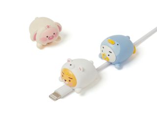 Kakao Friends Official Goods : Character Pompom Cable Protect Cap (8 Pin)
