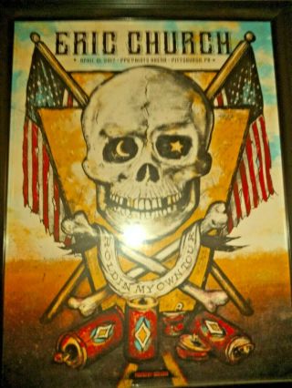 Eric Church Limited Edition 2017 Holding My Own Pittsburgh 4/21/17
