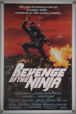 Revenge Of The Ninja Rolled Orig 1sh Movie Poster Sho Kosugi Cannon Action 1983