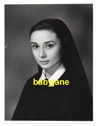 Audrey Hepburn Vintage 7x9 Photo By A.  Di Gioanni 1959 The Nun 