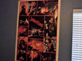Vintage 1982 40 in.  x 55 in.  HUGE Judas Priest Poster 2