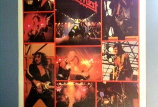 Vintage 1982 40 in.  x 55 in.  HUGE Judas Priest Poster 4