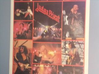 Vintage 1982 40 in.  x 55 in.  HUGE Judas Priest Poster 5