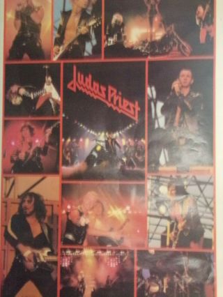 Vintage 1982 40 in.  x 55 in.  HUGE Judas Priest Poster 6
