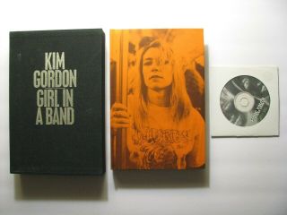 Sonic Youth – Kim Gordon Ltd/ed.  Uk Signed Book,  Oop Promo Cd –thurston Moore