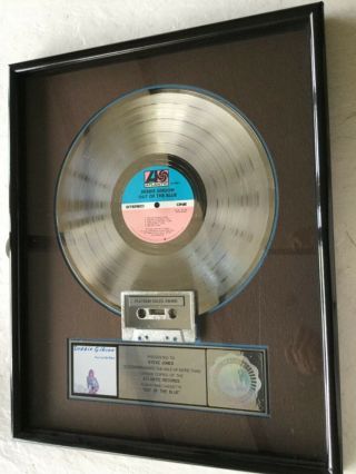 Debbie Gibson “out Of The Blue”.  Riaa Award For For Sales Of 1 Million Lp/cassett