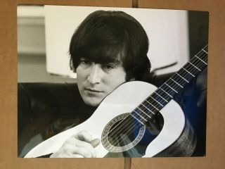 John Lennon,  The Beatles Headshot Vintage Press Photo Hard Day 