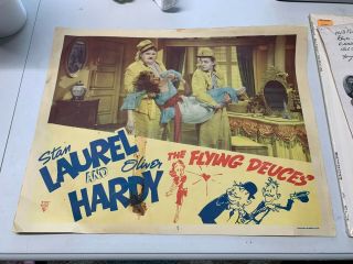 The Flying Deuces - Laurel And Hardy - R49 Lobby Card/print 14 " X 11 "