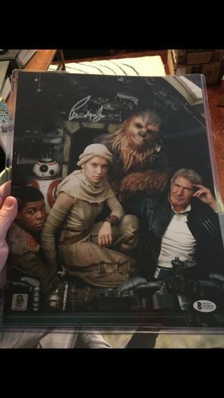 Peter Mayhew Signed " Star Wars " 11x14 Photo (beckett & Chewbacca Hologram)