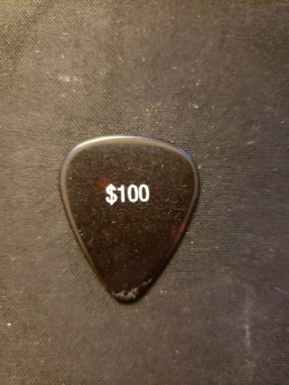 GUITAR PICK Billy Gibbons ZZ Top $100 guitar pick Tortoise RARE Only one online 2