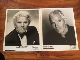 Dack Rambo Photos (2) 8x10 All My Children,  Dallas,  Another World