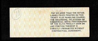 Elvis Presley FULL CONCERT TICKET Utica NY 1977 (3 Days after his Death) 2