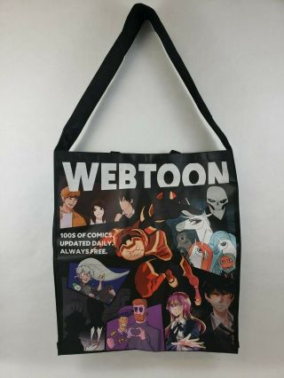 LA Comic Con 2019 Exclusive - Webtoon very large convention tote bag with tag 2