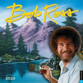 Bob Ross The Joy Of Painting Tv Series 12 Month 2020 Art Wall Calendar
