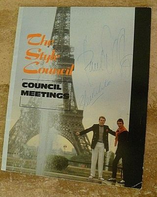 The Style Council/paul Weller Rare Signed 