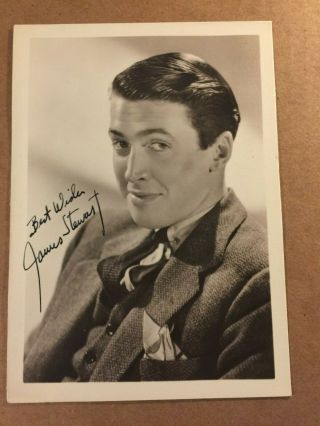 James Stewart Very Rare Very Early Vintage Autographed Photo From 1936 Mr.  Smith