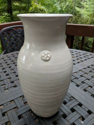 Ben Owen Iii Dogwood Vase White Glaze North Carolina Pottery Nc Southern Folk Ar